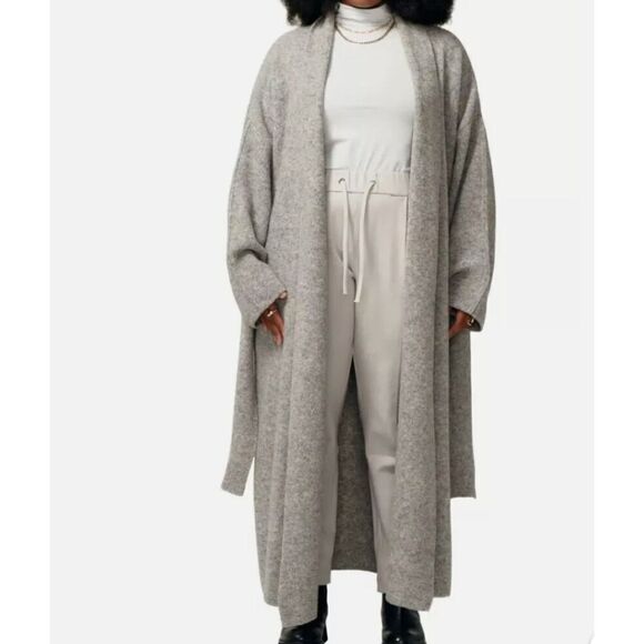 $400 MSRP Revolve Lita By Ciara Oversize Robe Woman Gray Clothes